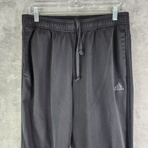 Mens Black Adidas Primegreen  Jogger Pants Athletic Loungewear Drawstring Size L - Picture 4 of 13
